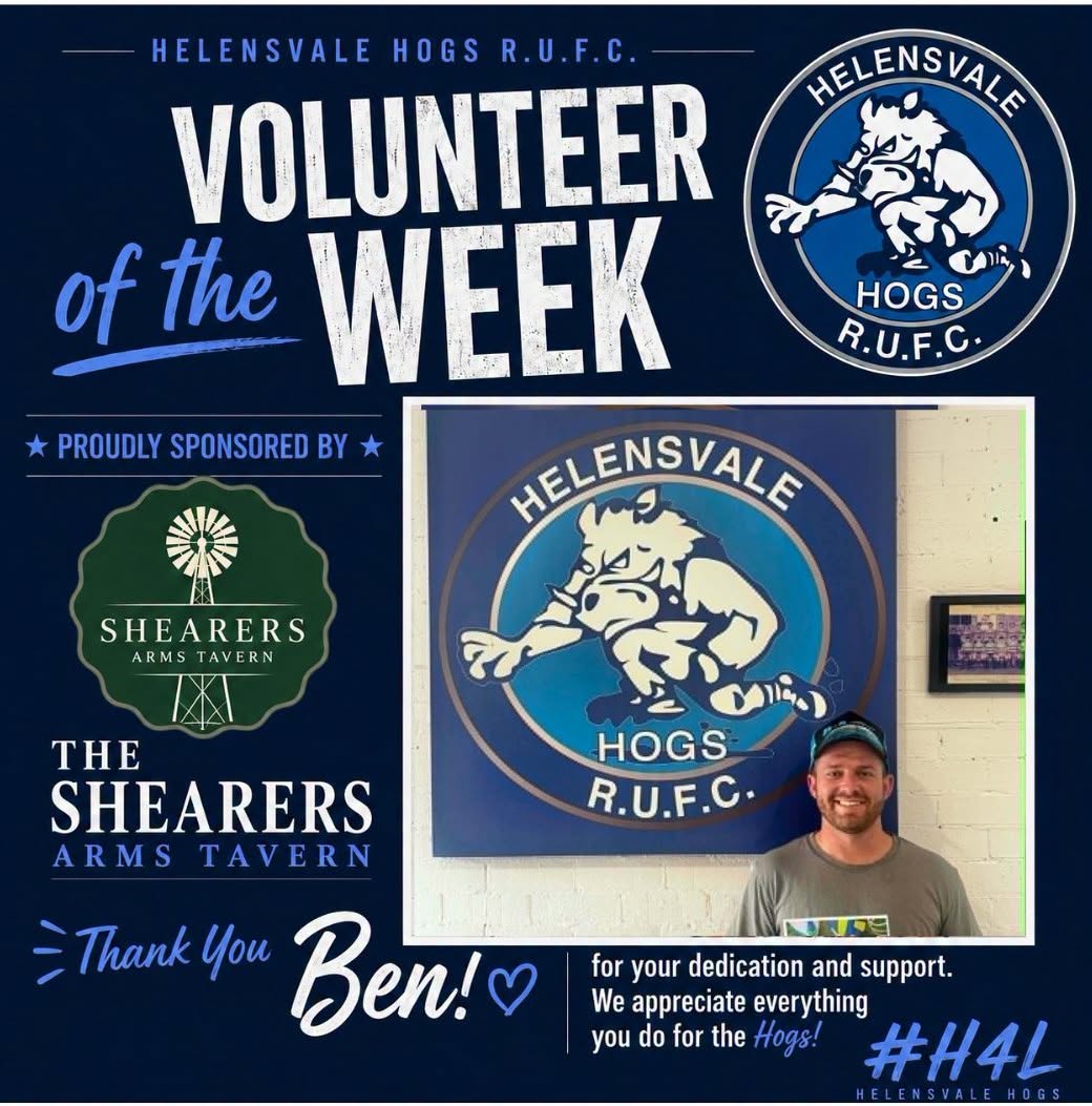 Helensvale Hogs Volunteer of the Week